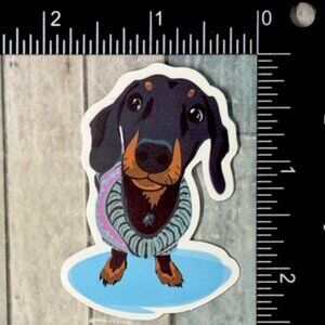 🌀10/$10🌀 Cute Dachshund Puppy Dog Reusable Waterproof Vinyl Sticker Decal
